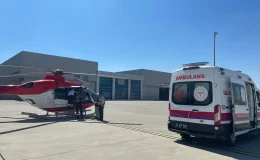 Şanlıurfa’da dünyaya gelen 3 günlük bebek ambulans helikopterle Konya’ya sevk edildi